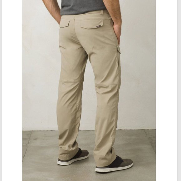 Prana Broadfield Pants Mens 38 W x 32 L Dark Khaki - Picture 2 of 5